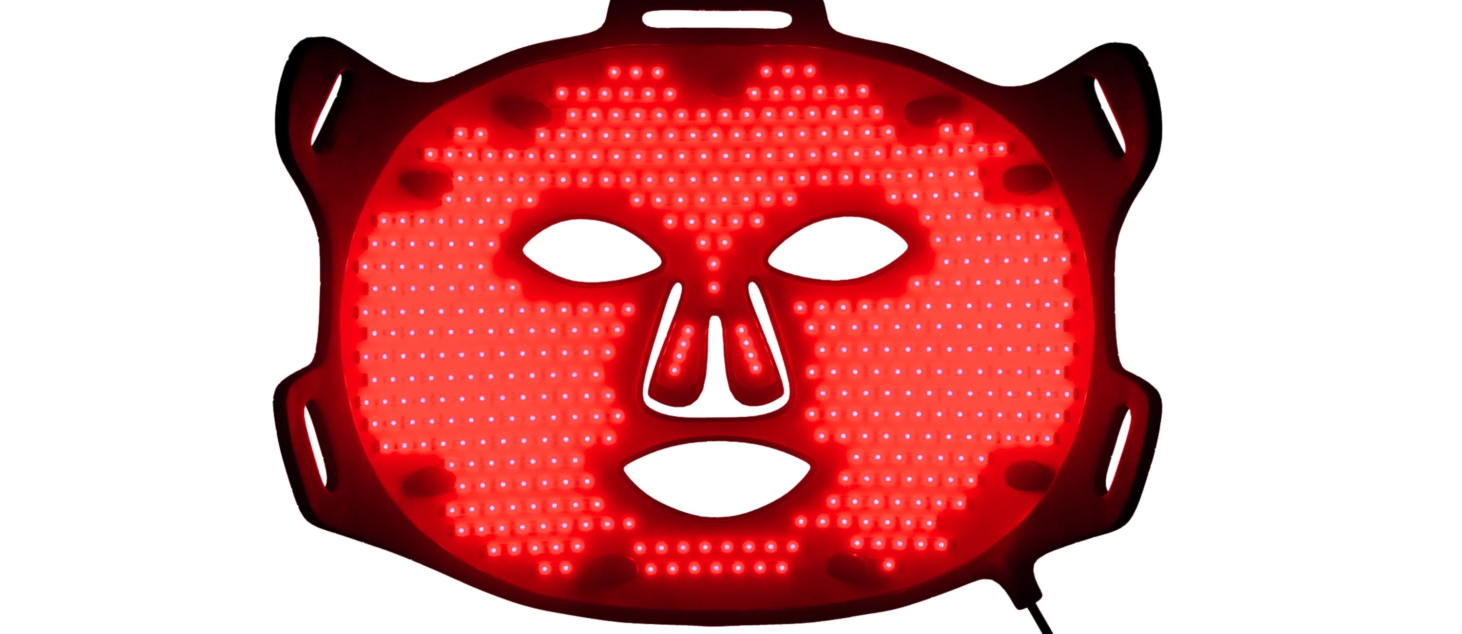 Lumara red LED face mask product shot on a white background