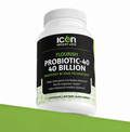 Icon Probiotic 40 Billion supplement bottle on a white background