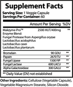 Supplement facts label for Icon Flourish Probiotic 40 Billion