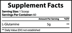 Supplement facts label for Icon Muscle Defense