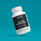 Icon Persevere Appetite Suppressant bottle on a teal background