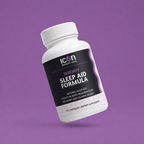Icon Serenity Sleep Aid supplement bottle on a purple background